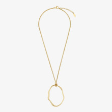 Colar Mulher Organic Oval Dourado
