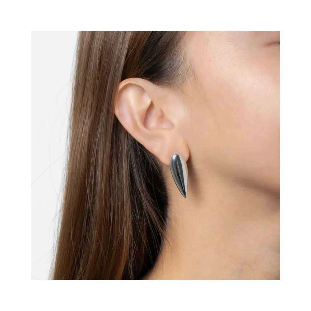 Tears Ponta Women's Silver Earrings