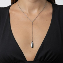 Colar Mulher Tears Vertical Prateado