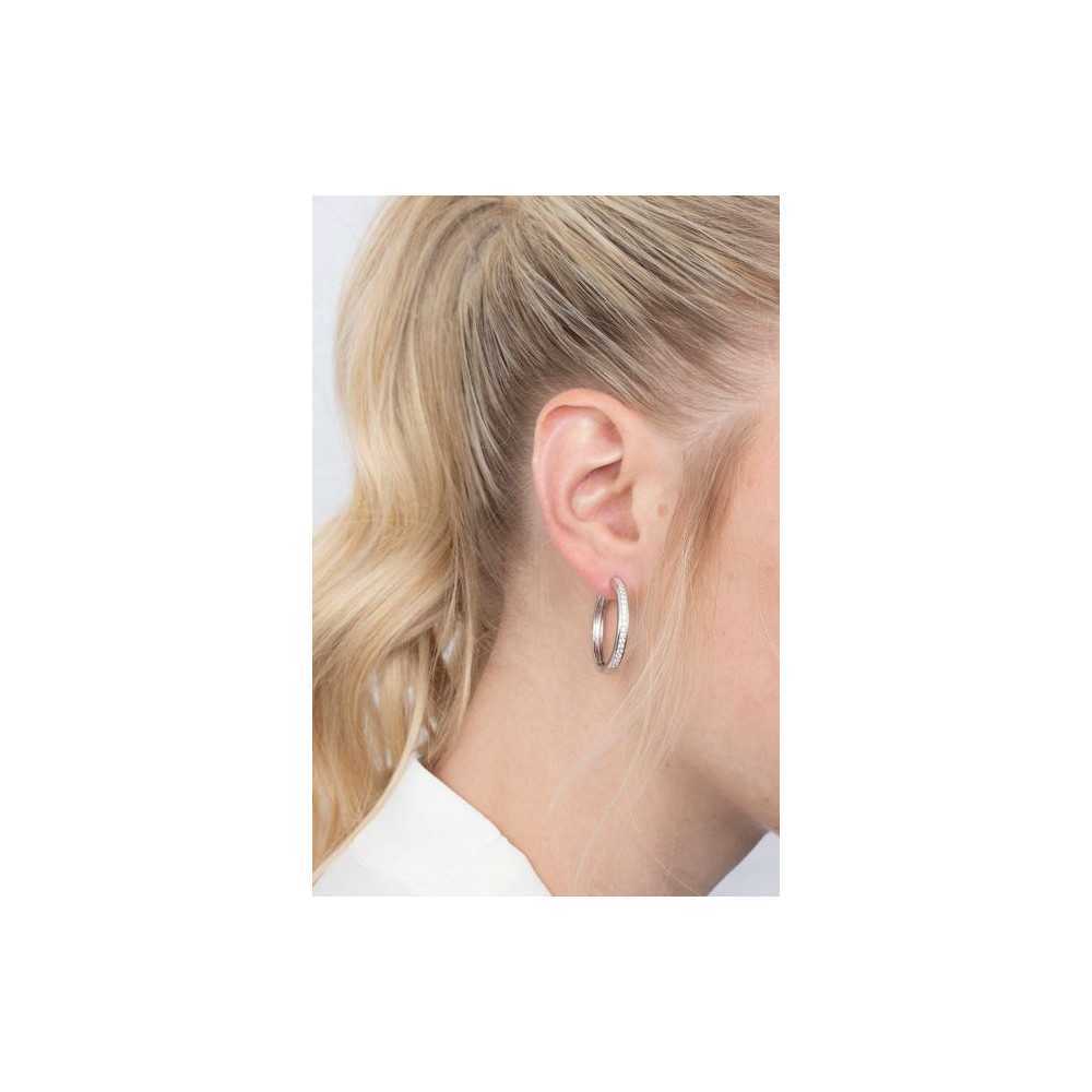 Zinzi Silver Zirconia Earrings | Sweet Apple