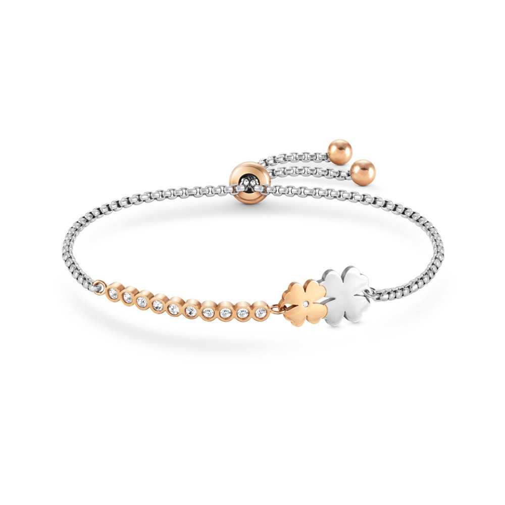 Pulseira Nomination Milleluci Bicolor 2 Trevos - Stainless Steel - Nomination Style