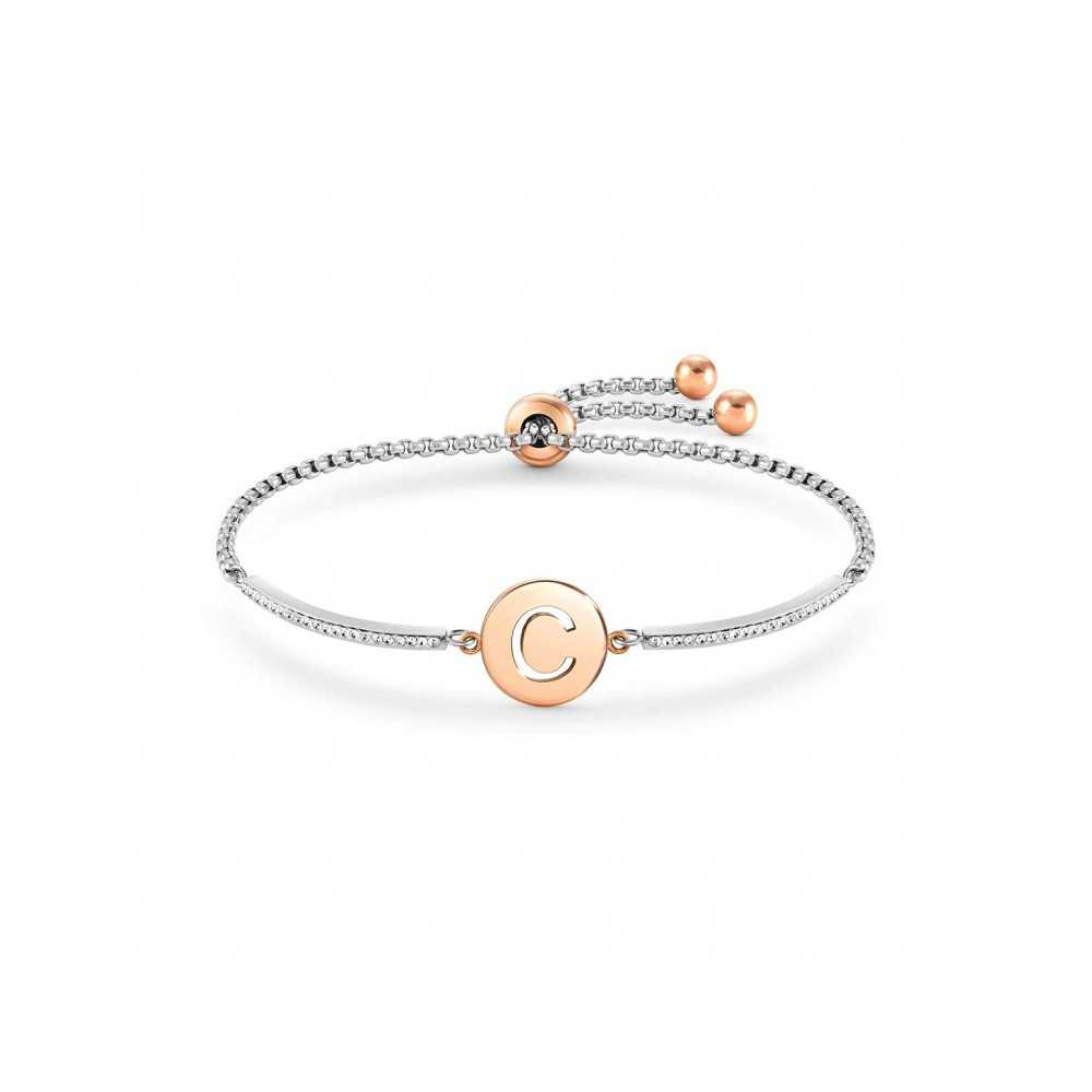 Pulseira Milleluci Letra C - Pulseiras - Nomination Silver - Sweet Apple ® Relojoaria | Joalharia | Ourivesaria