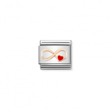 Link Nomination Infinito Coração Vermelho - Contas P/ Pulseiras - Nomination Links - Sweet Apple ® Relojoaria | Joalharia | Ouri