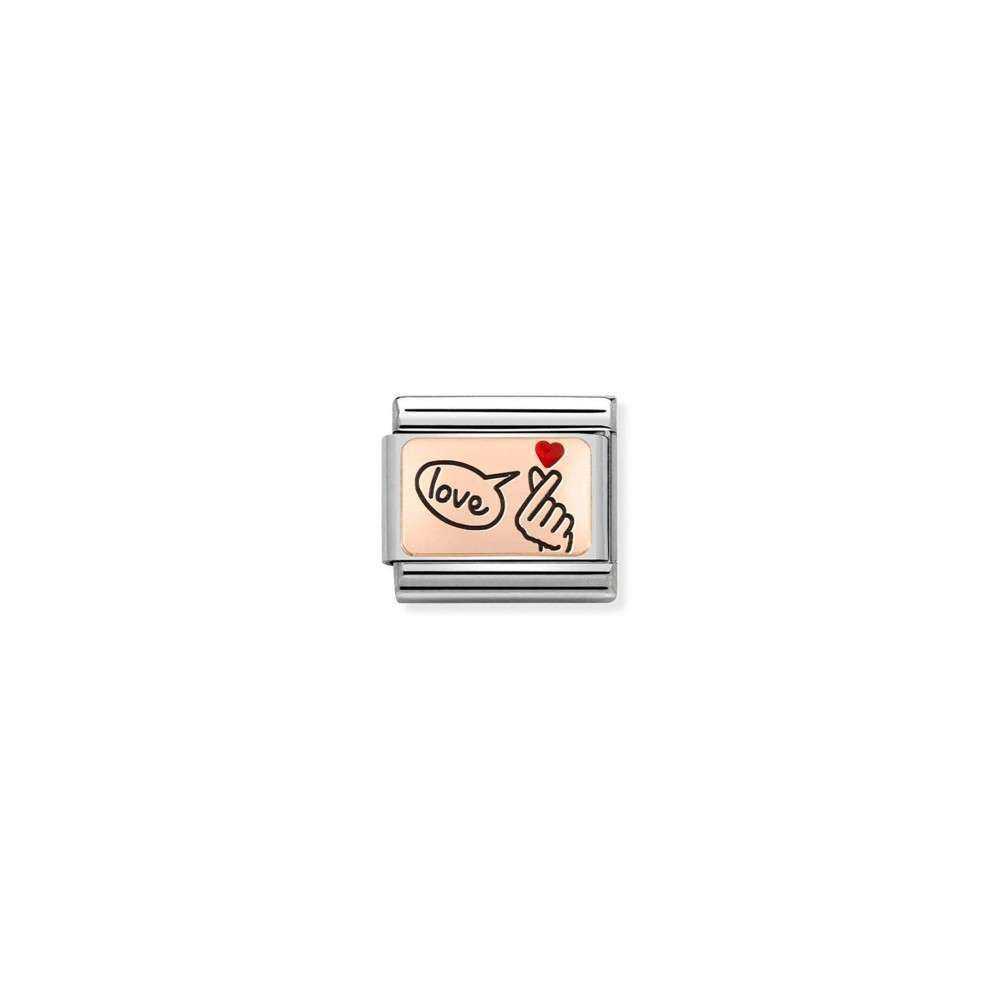 Link Nomination Love - Contas P/ Pulseiras - Nomination Links - Sweet Apple ® Relojoaria | Joalharia | Ourivesaria
