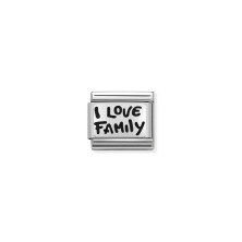 Link Nomination I love Family - Contas P/ Pulseiras - Nomination Links - Sweet Apple ® Relojoaria | Joalharia | Ourivesaria