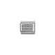 Link Nomination Plates Oxidised Dotted Plate Charm - Contas P/ Pulseiras - Nomination Links - Sweet Apple ® Relojoaria | Joalhar