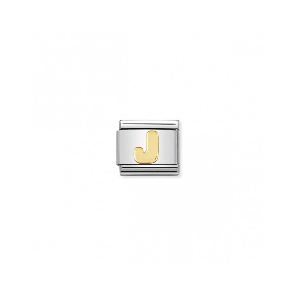 Link Nomination letra J - Contas P/ Pulseiras - Nomination Links - Sweet Apple ® Relojoaria | Joalharia | Ourivesaria