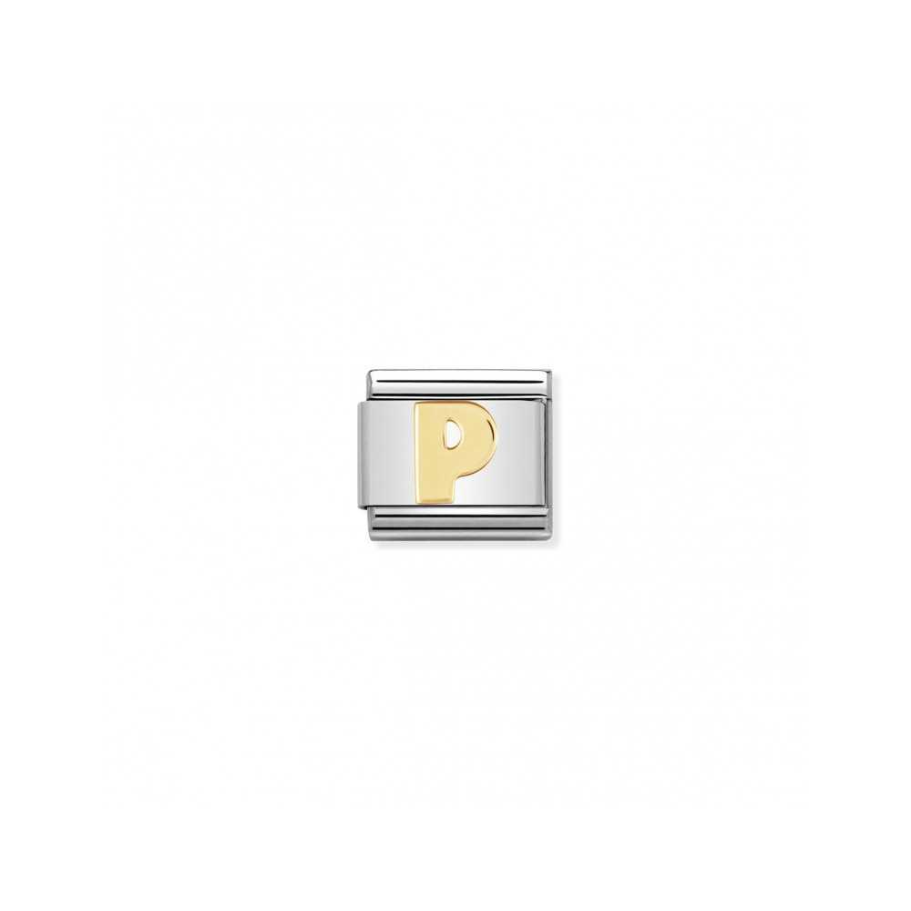 Link Nomination letra P - Contas P/ Pulseiras - Nomination Links - Sweet Apple ® Relojoaria | Joalharia | Ourivesaria