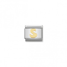Link Nomination letra S - Contas P/ Pulseiras - Nomination Links