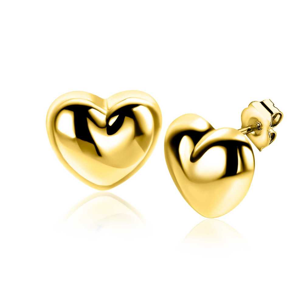 ZINZI Silver Gold Plated Earrings | Sweet Apple