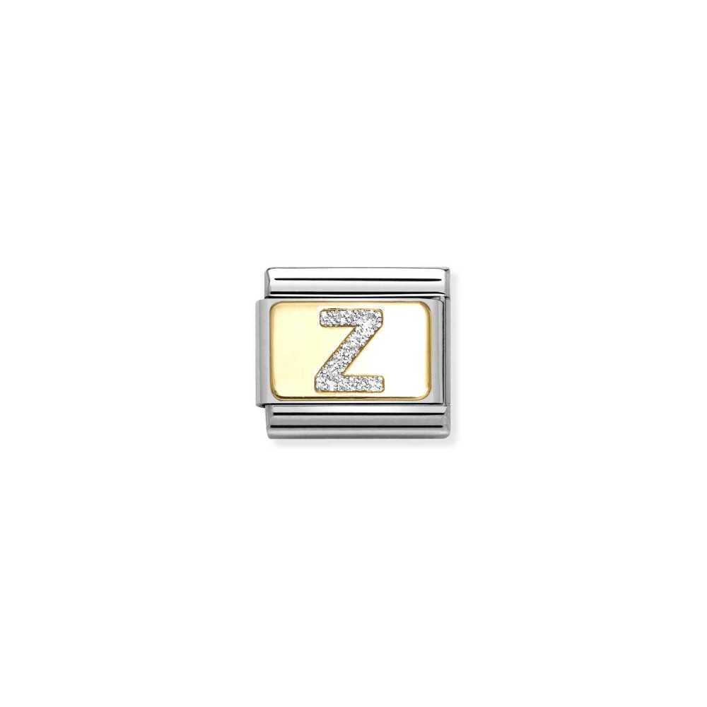 Link Nomination letra Z GLITTER - Contas P/ Pulseiras - Nomination Links - Sweet Apple ® Relojoaria | Joalharia | Ourivesaria