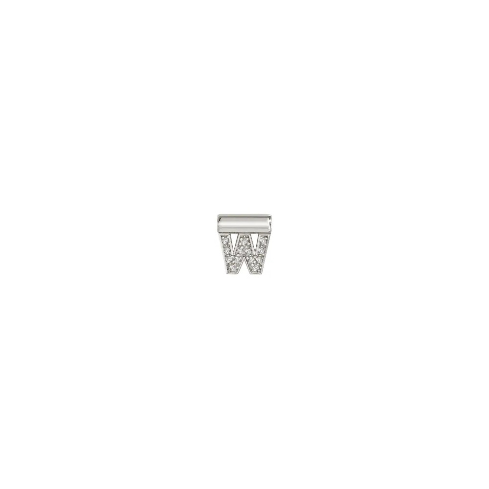 Pendente Seimia Letra W - Prata - Nomination Silver - Sweet Apple ® Relojoaria | Joalharia | Ourivesaria