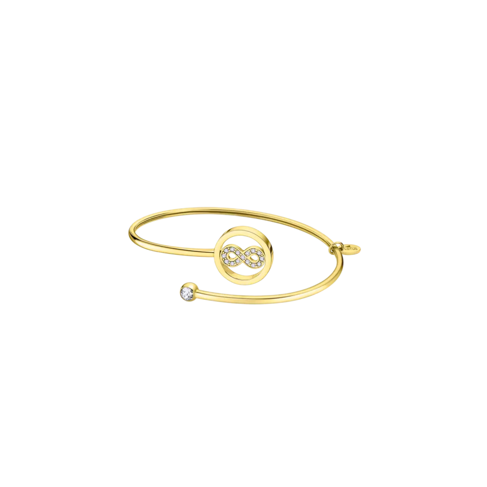 Pulseira Lotus Dourada Infinito Pulseira Lotus Dourada Infinito