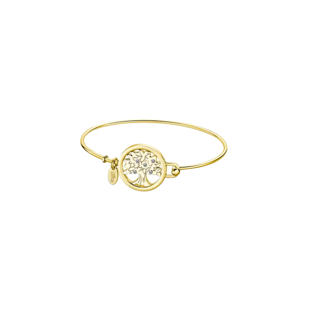 Pulseira Lotus Dourada Árvore da Vida