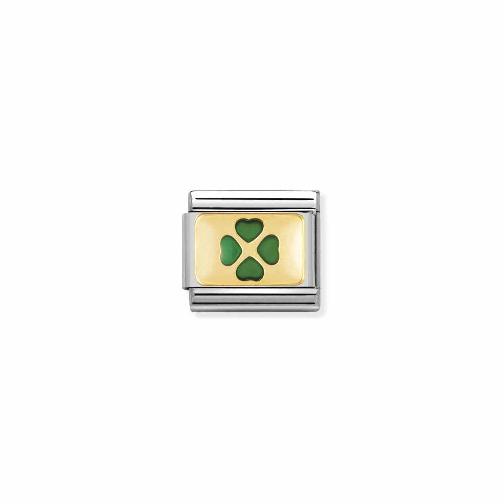 Link Nomination trevo verde - Contas P/ Pulseiras - Nomination Links - Sweet Apple ® Relojoaria | Joalharia | Ourivesaria