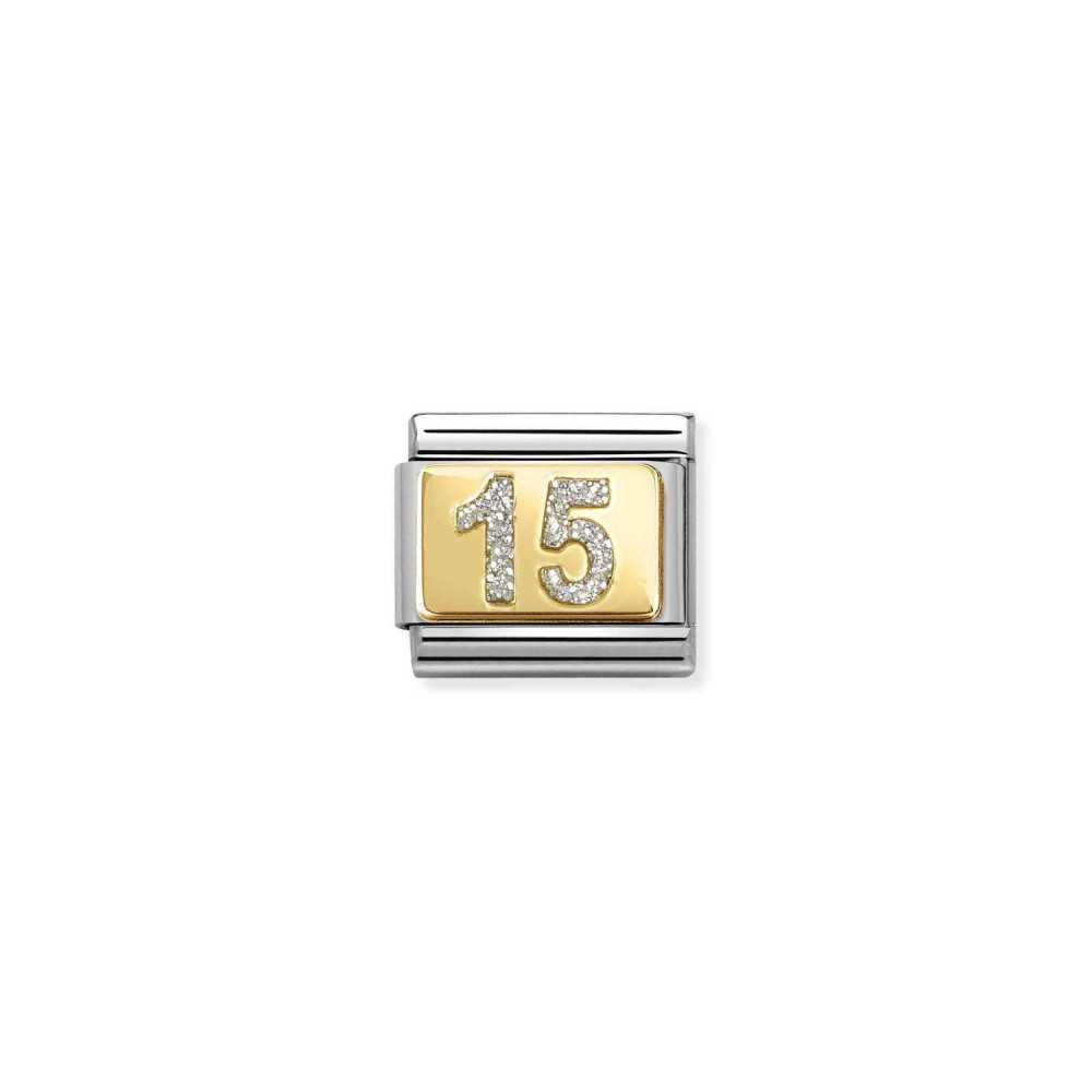 Link Nomination 15 Glitter - Contas P/ Pulseiras - Nomination Links - Sweet Apple ® Relojoaria | Joalharia | Ourivesaria