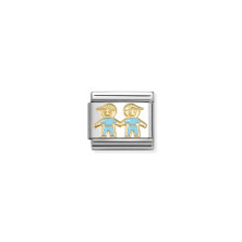 Link Nomination 2 meninos - Contas P/ Pulseiras - Nomination Links - Sweet Apple ® Relojoaria | Joalharia | Ourivesaria