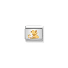 Link Nomination Gato - Contas P/ Pulseiras - Nomination Silver