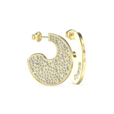 Brincos Guess Dourados Com Zircónias