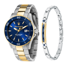 COMPETIZIONE 43MM CHR BLU DI SS+YG B+JEW - Maserati - Maserati