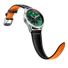 SORPASSO 42MM CHR GREEN DIAL SS BR+BLK S - Maserati - Maserati