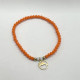 PULSEIRA GOLFINHO PEDRAS LARANJAS - Pulseiras - Sweet Apple Silver - Sweet Apple ® Relojoaria | Joalharia | Ourivesaria