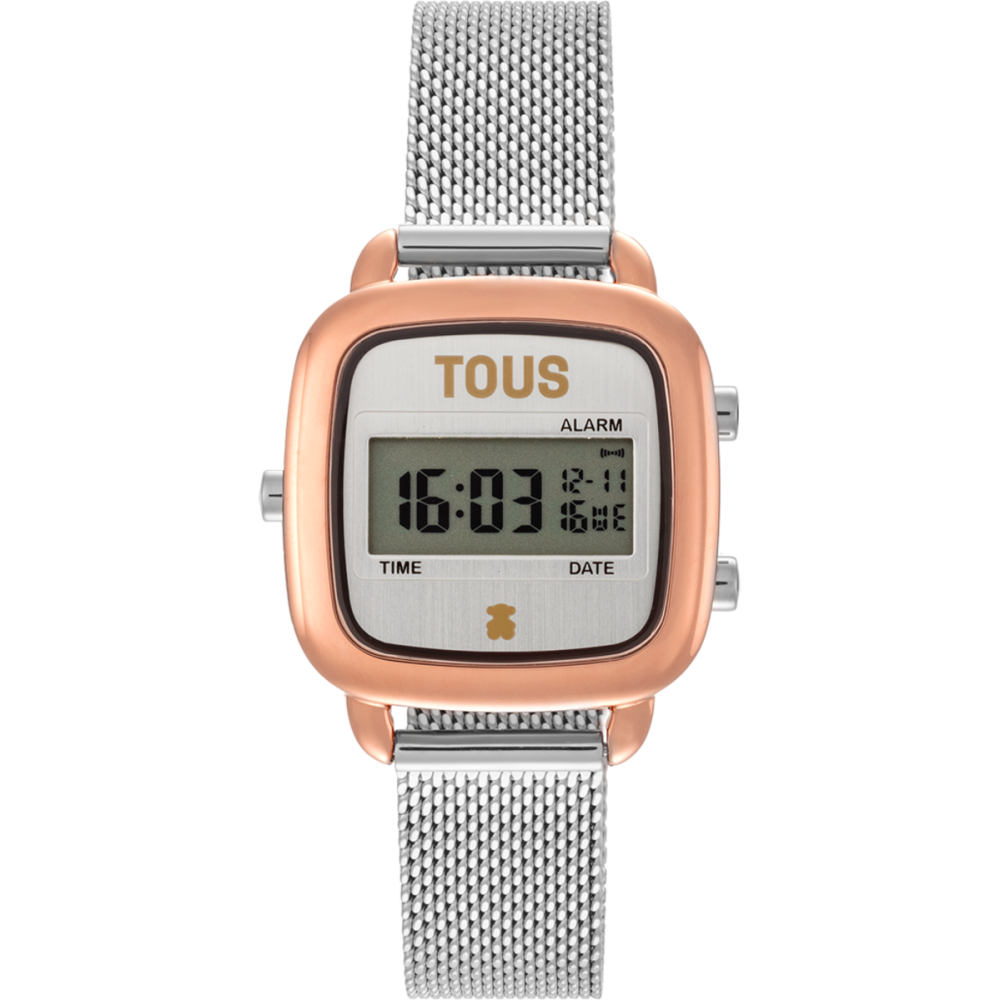 RELÓGIO DIGITAL BICOLOR COM BRACELETE EM AÇO D-LOGO MINI TOUS - Tous - Tous - Sweet Apple ® Relojoaria | Joalharia | Ourivesaria