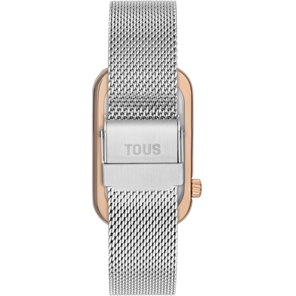 Analog Bicolour Watch with Silhueta Heart and Bangle Steel T-Band Club | Sweet Apple