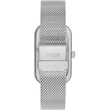 Relógio analógico com mostrador em madrepérola e bracelete em aço T-Band Club