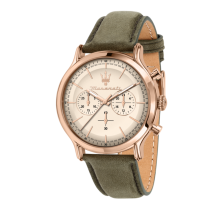 RELÓGIO MASERATI EPOCA CHAMPAGNE DIAL GREEN - Maserati - Maserati - Sweet Apple ® Relojoaria | Joalharia | Ourivesaria
