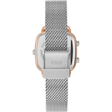 RELÓGIO DIGITAL BICOLOR COM BRACELETE EM AÇO D-LOGO MINI TOUS - Tous - Tous - Sweet Apple ® Relojoaria | Joalharia | Ourivesaria