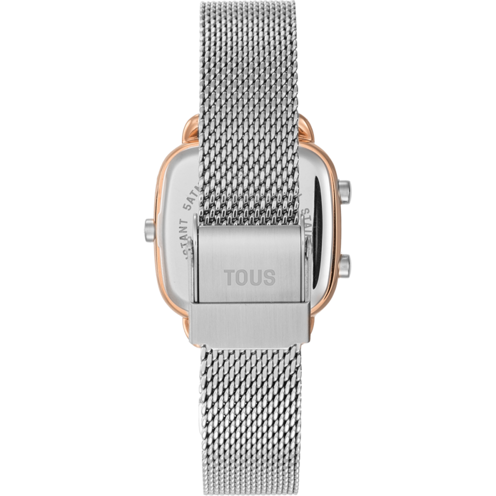 RELÓGIO DIGITAL BICOLOR COM BRACELETE EM AÇO D-LOGO MINI TOUS - Tous - Tous - Sweet Apple ® Relojoaria | Joalharia | Ourivesaria
