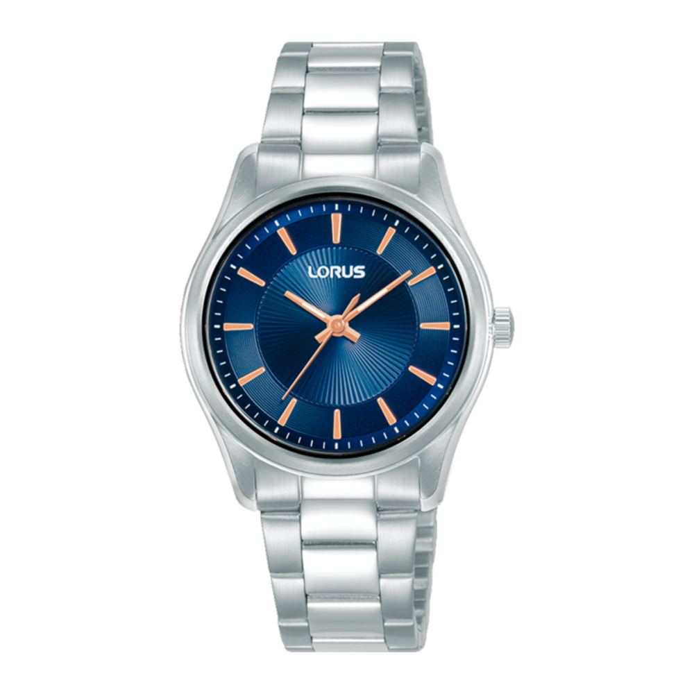 RELÓGIO LORUS WOMAN CLASSIC RADIAL AZUL E ROSE GOLD