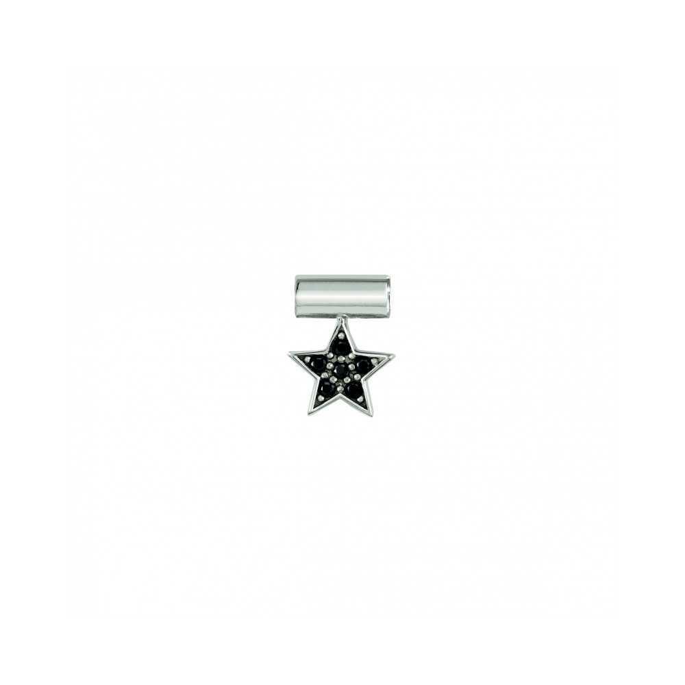 Pendente Seimia Estrela Preta - Contas P/ Pulseiras - Nomination Silver - Sweet Apple ® Relojoaria | Joalharia | Ourivesaria