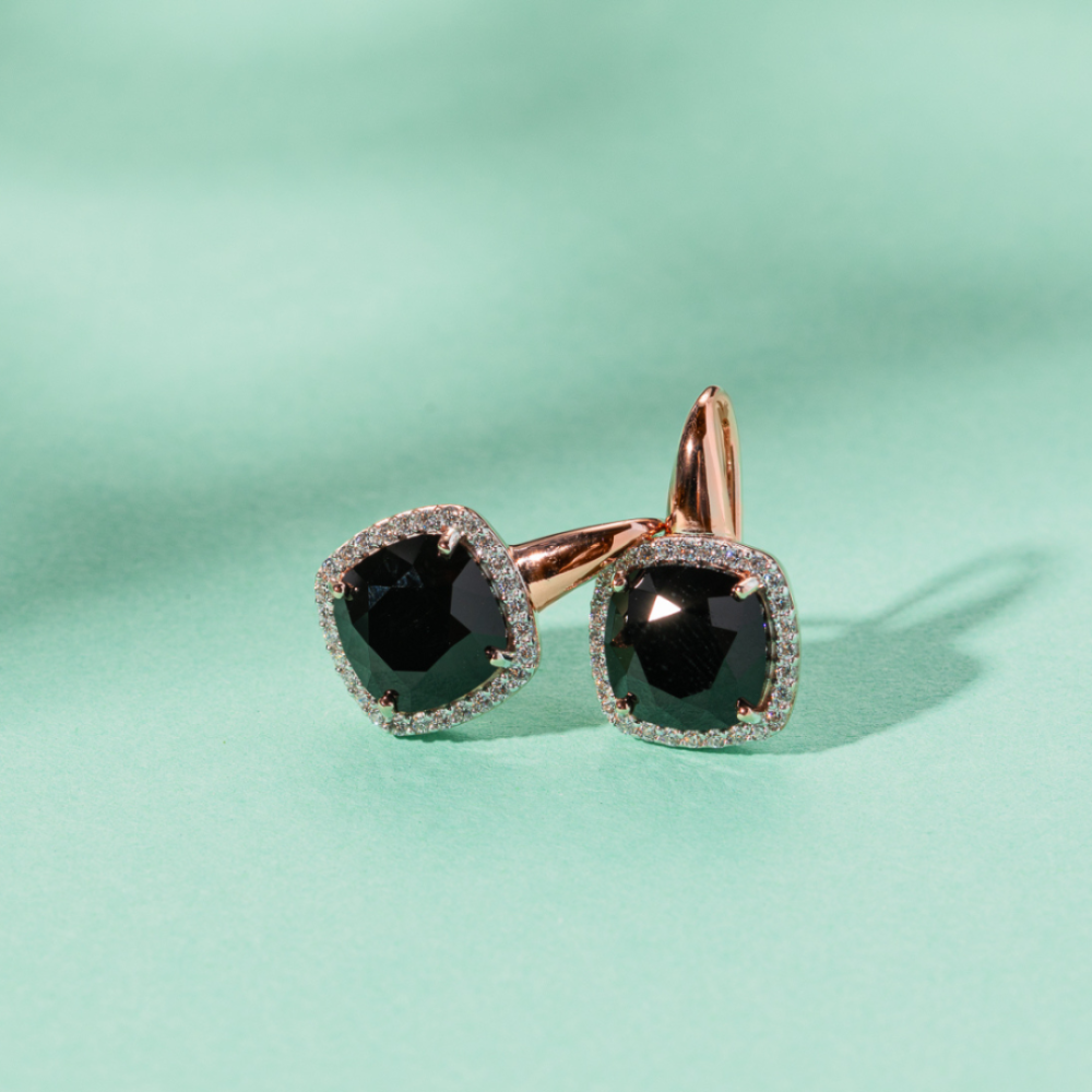 Marmara Black Earrings | Sweet Apple