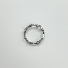 Anel Melano Prateado - Anéis - Melano - Sweet Apple ® Relojoaria | Joalharia | Ourivesaria